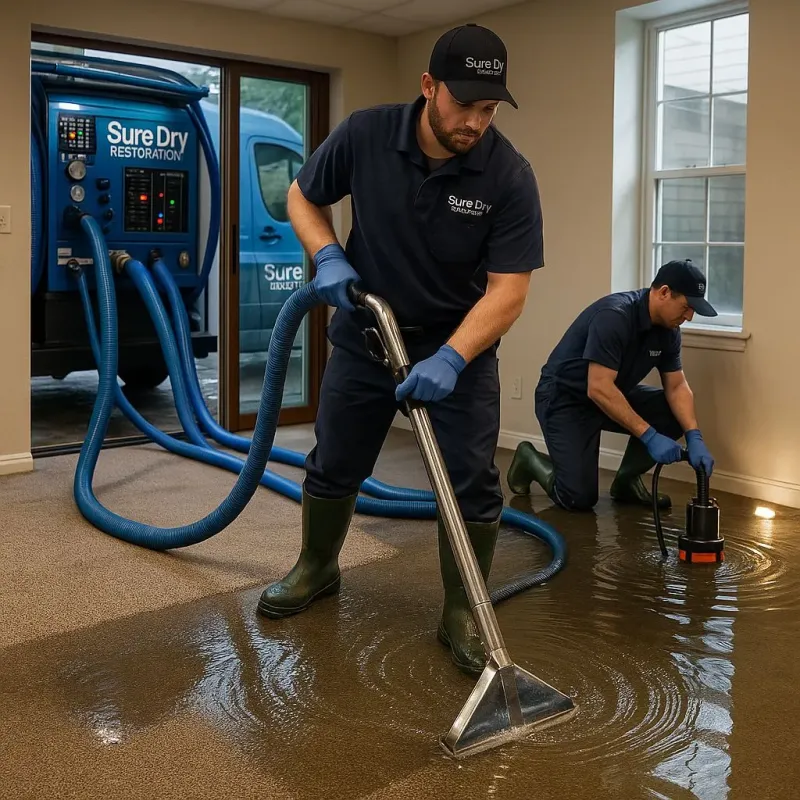 Water Extraction and Removal process in Luna Pier, MI